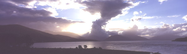Storm brewing over Loch Linnhe, looking towards the lands of the Macleans of Ardgour.