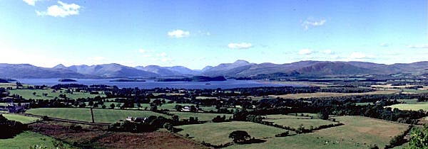 Loch Lomond looking north.The west bank home of Clan Colquhoun & Clan MacFarlane.The east bank the home of Clan Buchanan.